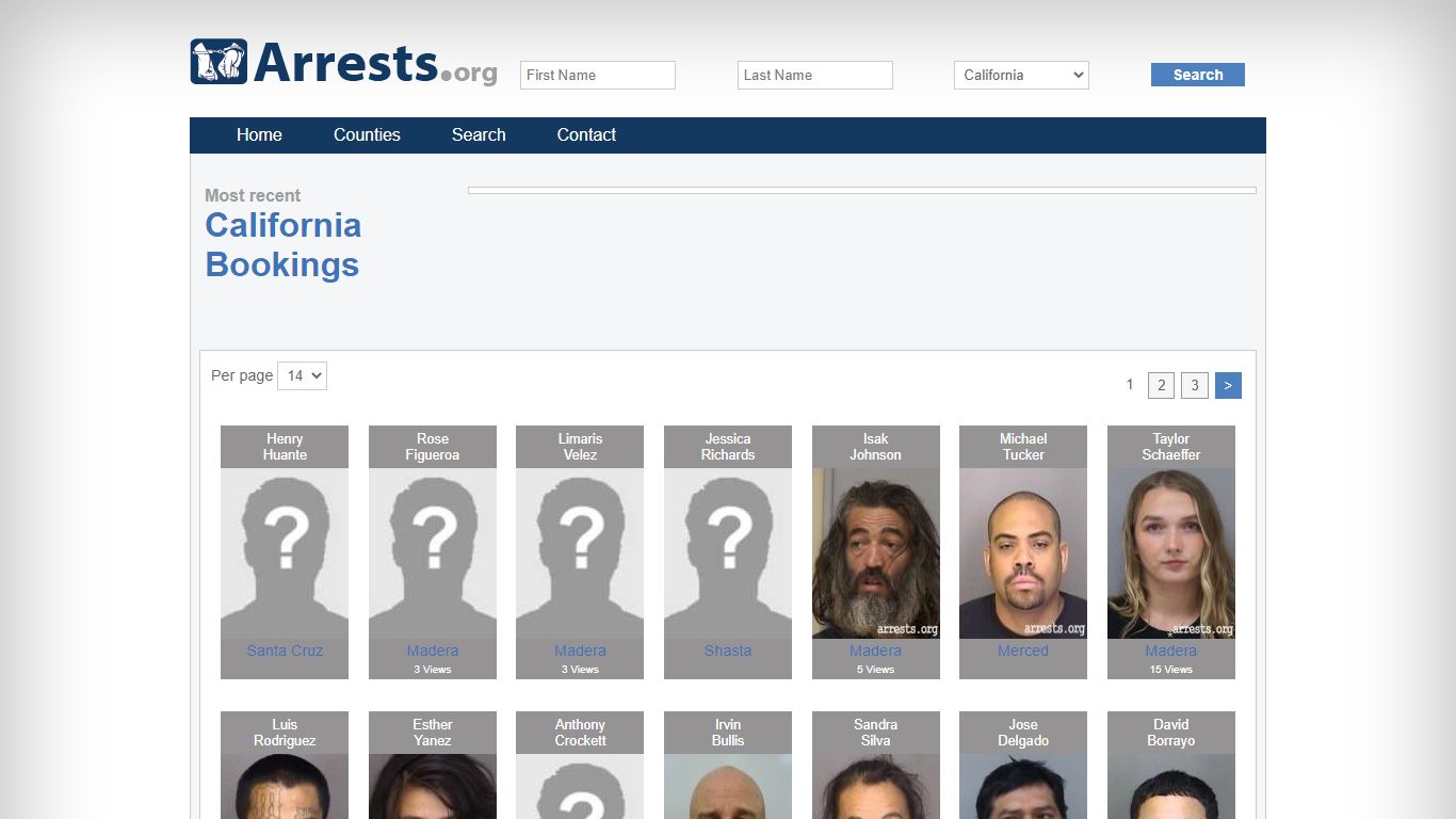 California Arrests and Inmate Search